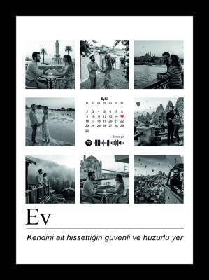 Kişiye Özel Fotoğraflı Anı Gazetesi Pano – Sevgiliye Hediye - Model 07