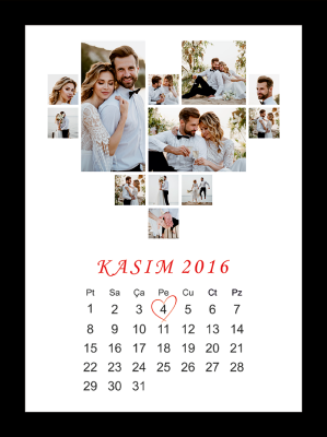 Kişiye Özel Lazer Kesim Fotoğraflı Anı Panosu – Sevgiliye Hediye – Model 11
